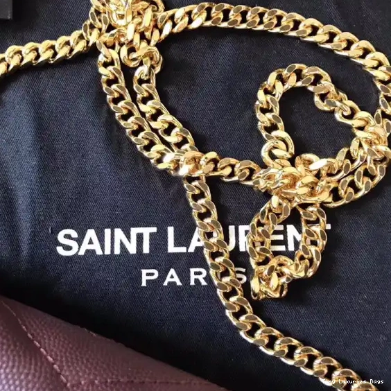 Tony Luxuries MATELASSÉ YSL CHAIN CASSANDRE WALLET 0701